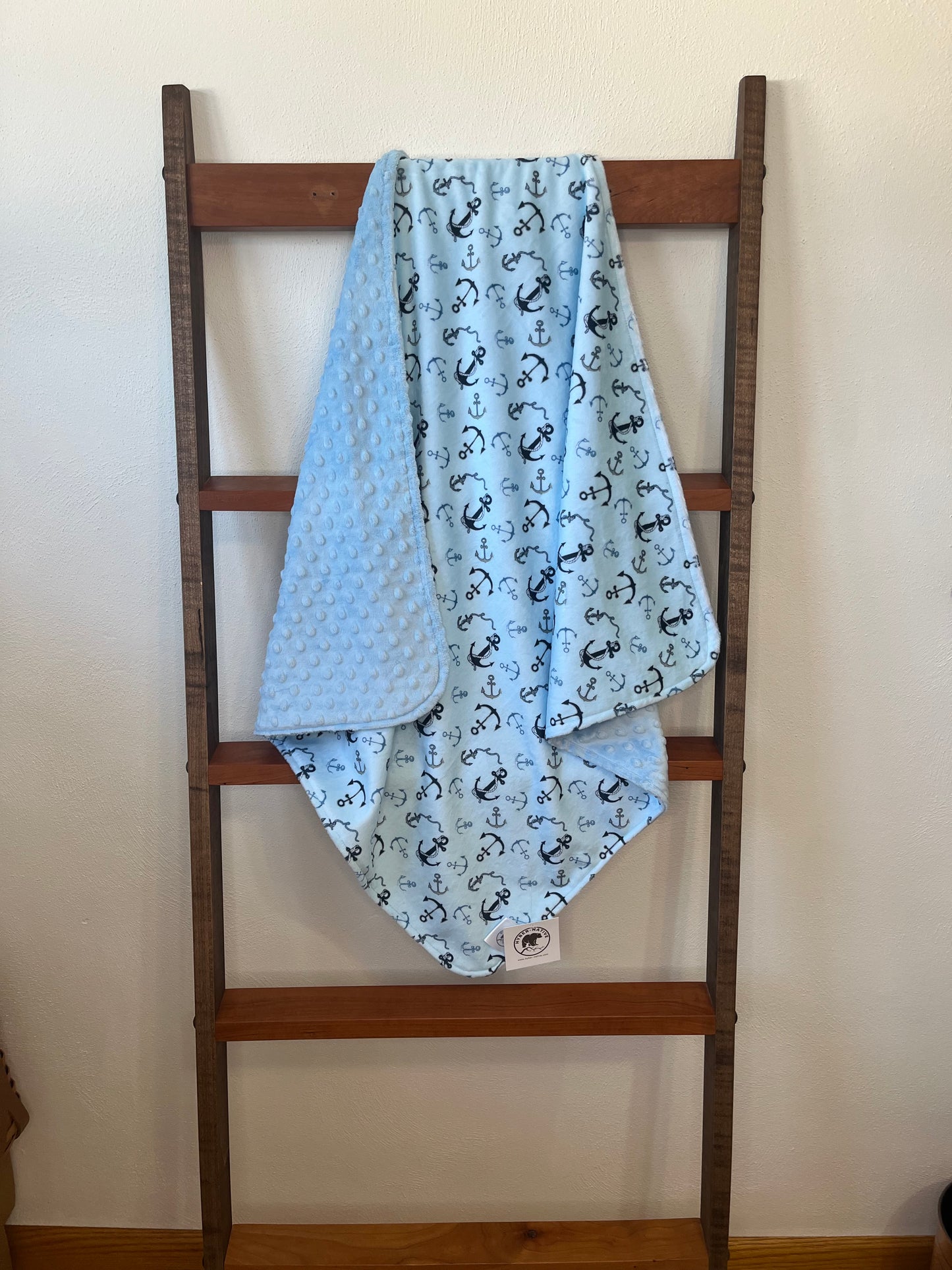 Anchors Away Receiving Blanket