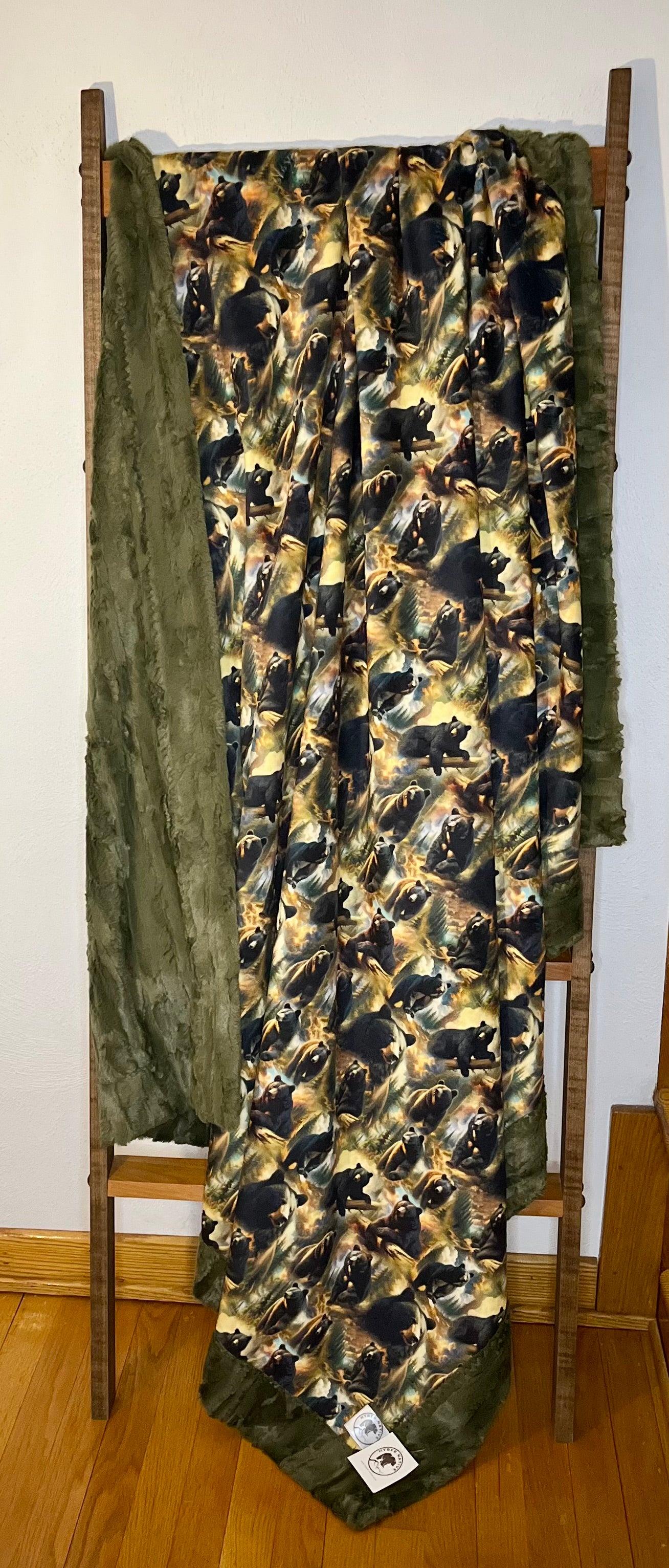 Black Bear/Willow Moss Adult Throw