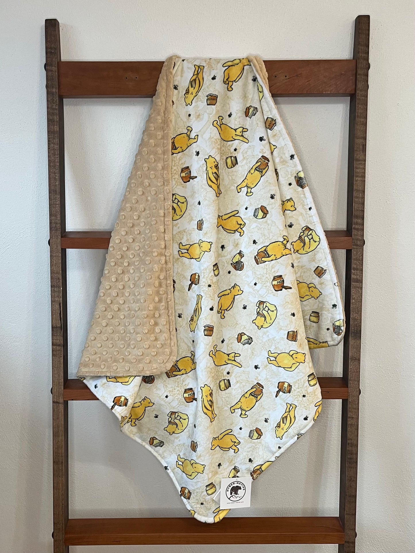 Classic Pooh Honey Receiving Blanket