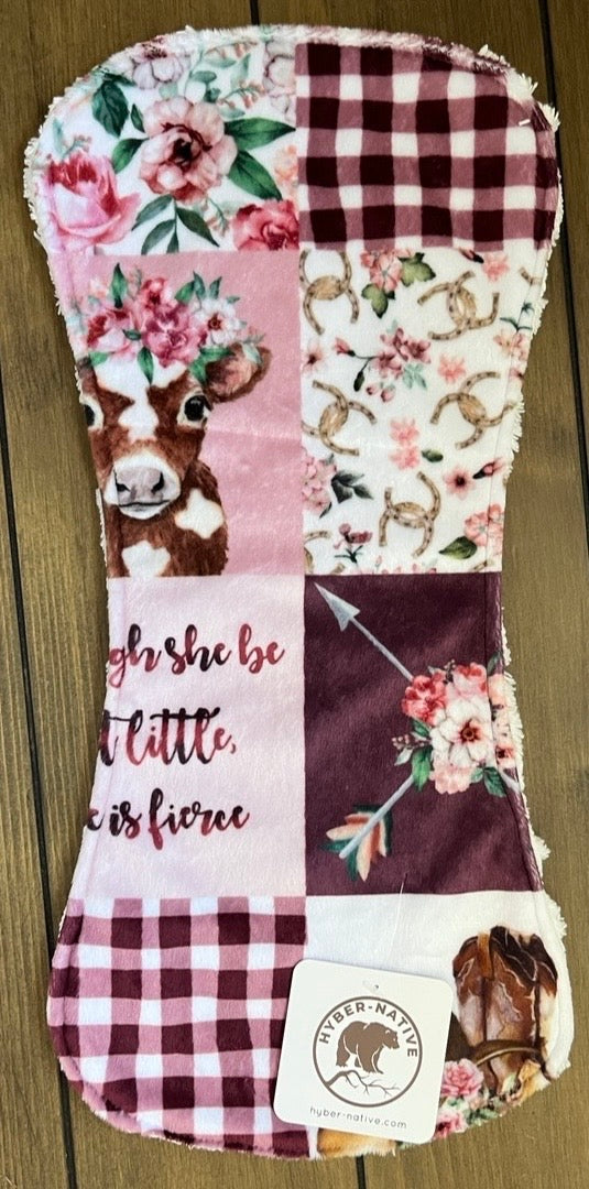 Cowgirl IV Burp Cloth