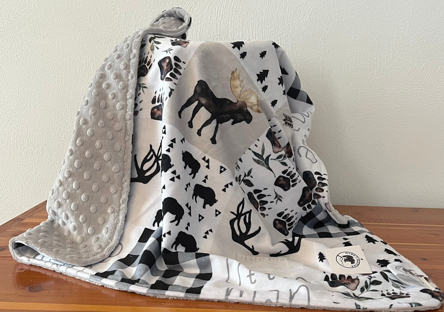 Hyber-Native Little Man Receiving Blanket