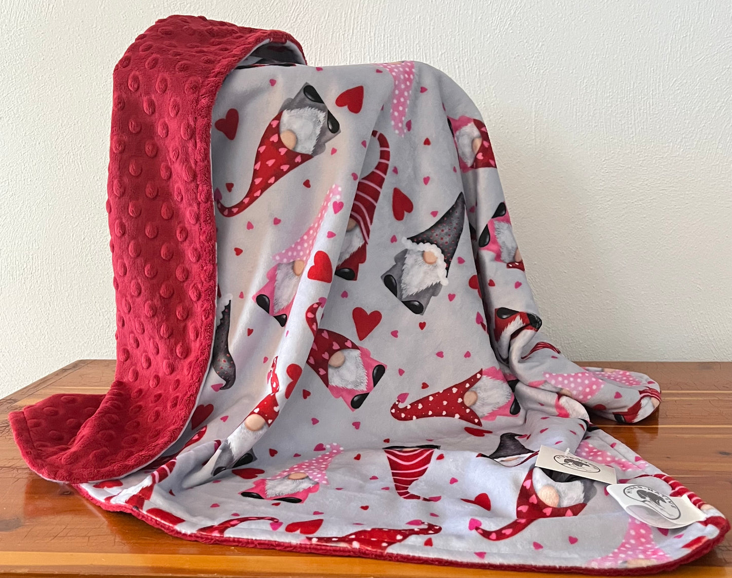 Hyber-Native Hearts & Gnomes Receiving Blanket