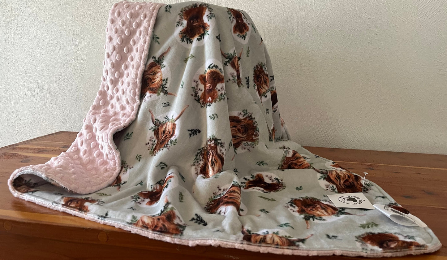 Hyber-Native Wild Highlands Receiving Blanket