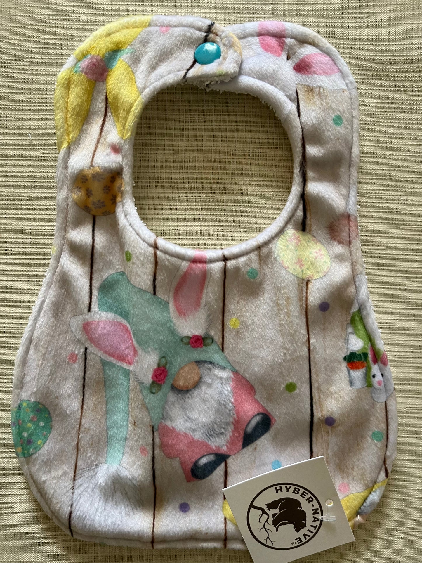 No Bunny Gnome Bib