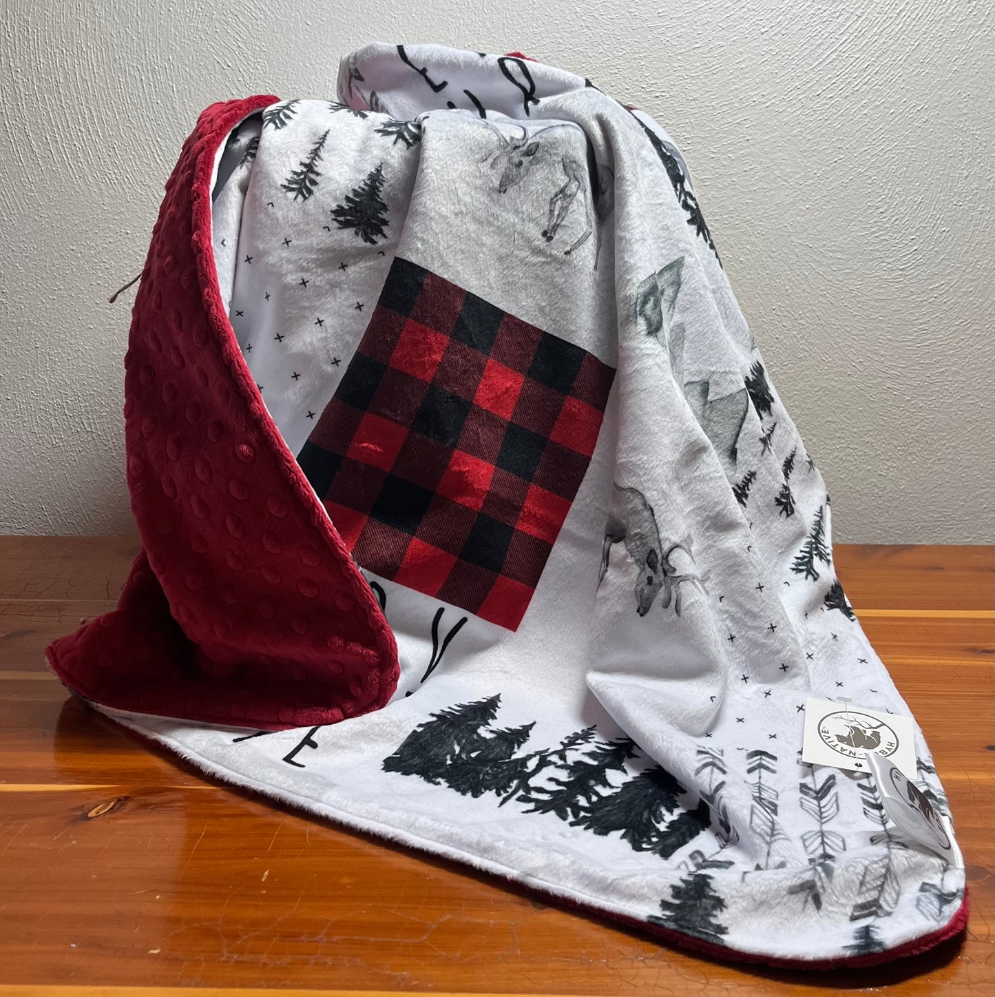 Hyber-Native Caribou Adventure Receiving Blanket