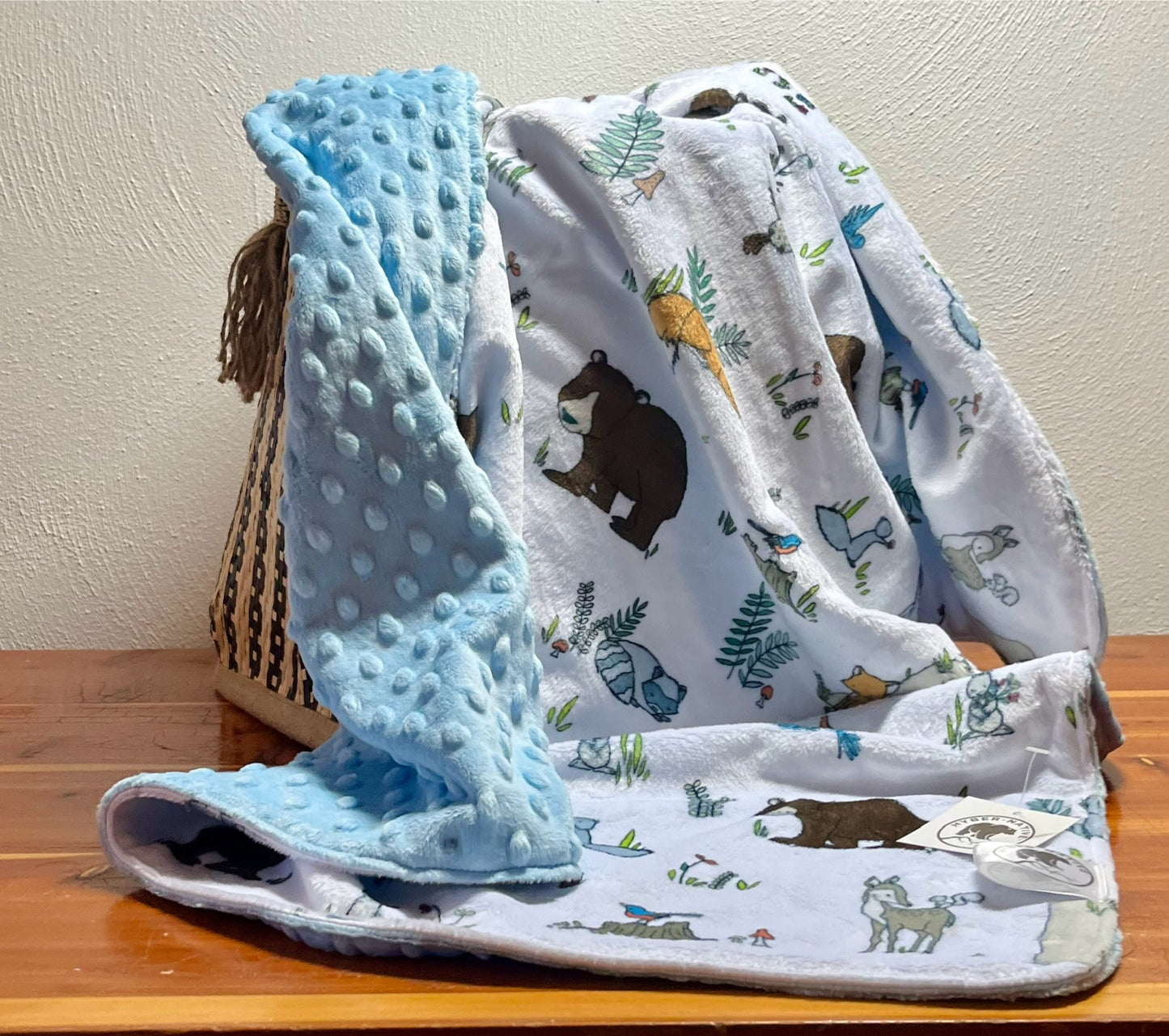 Hyber-Native Woodland Pals Receiving Blanket