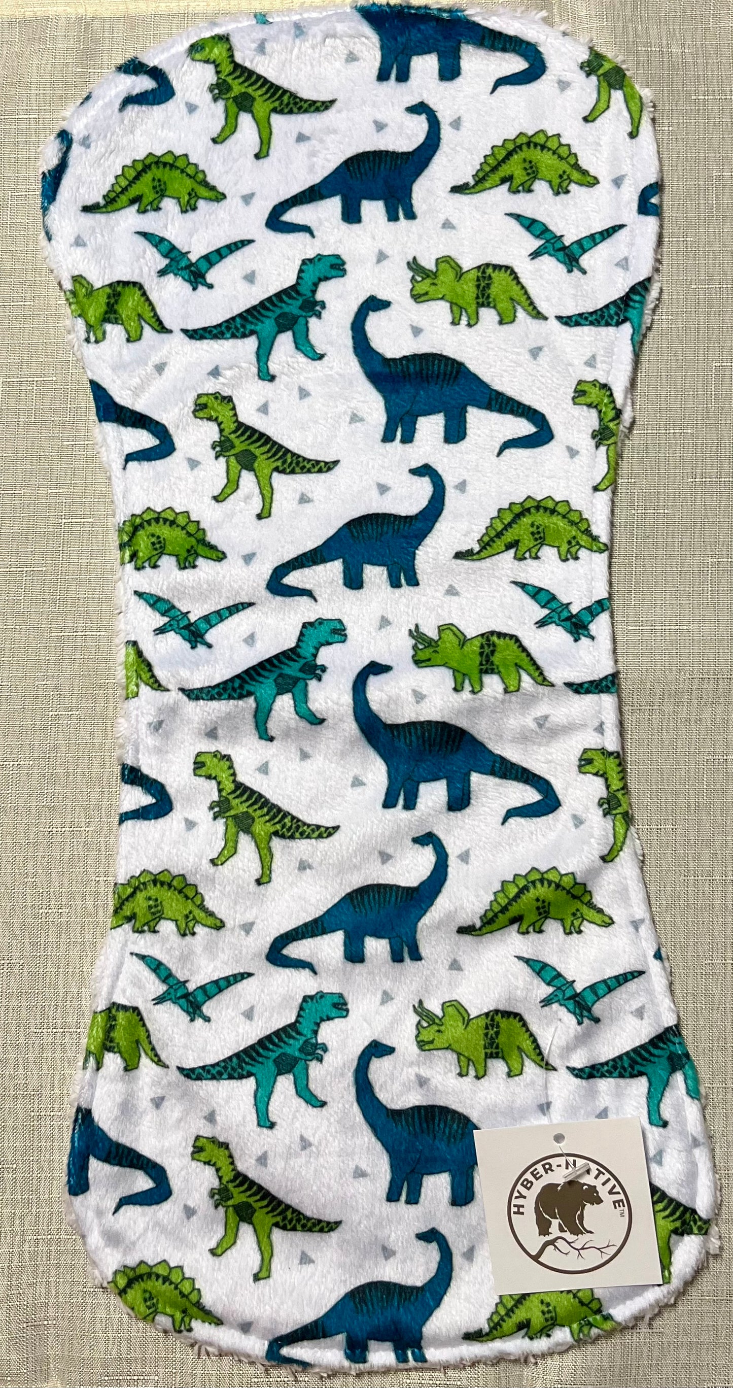 Hyber-Native Dinolicious Burp Cloth