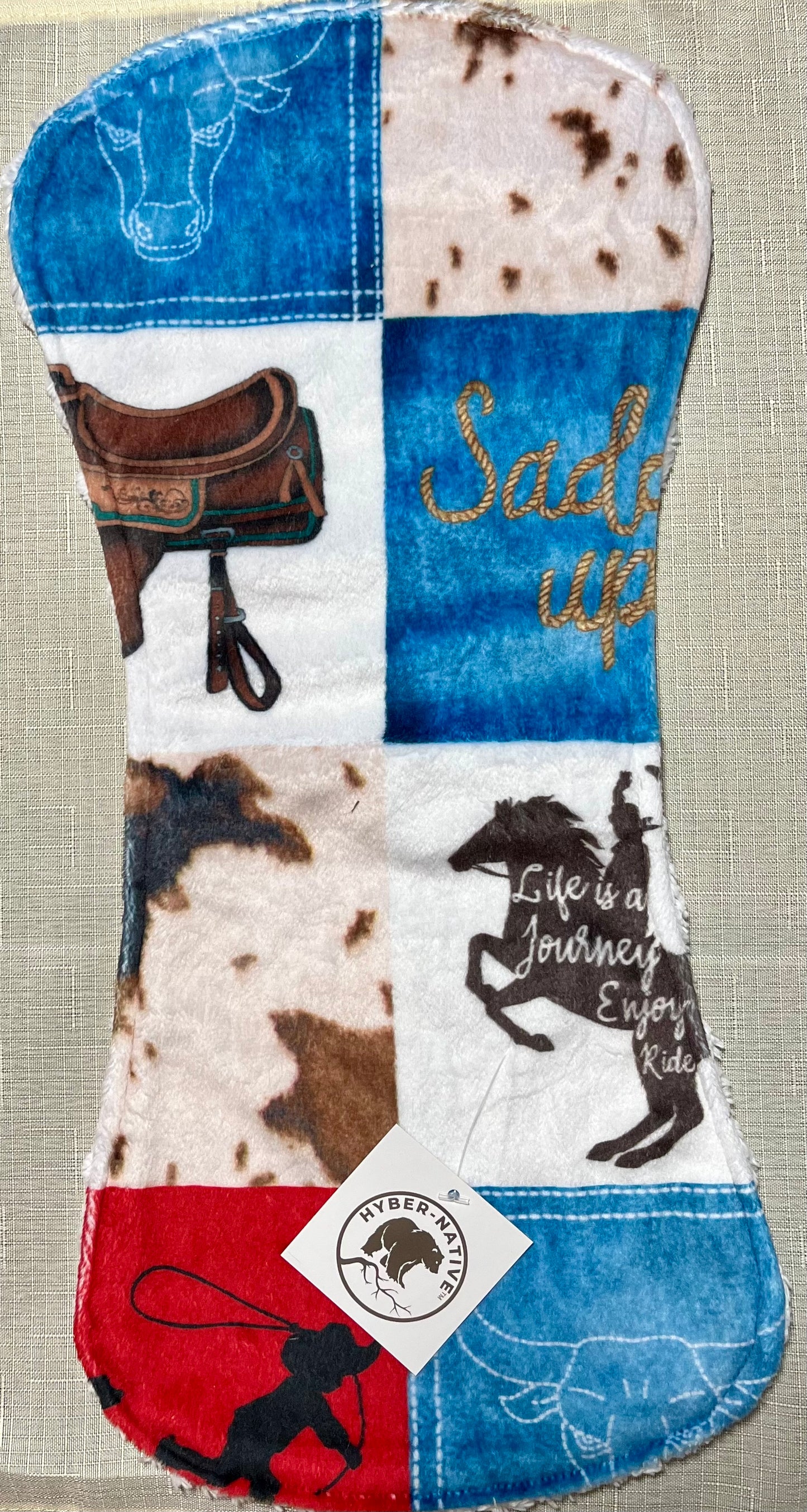 Hyber-Native Saddle-Up Burp Cloth