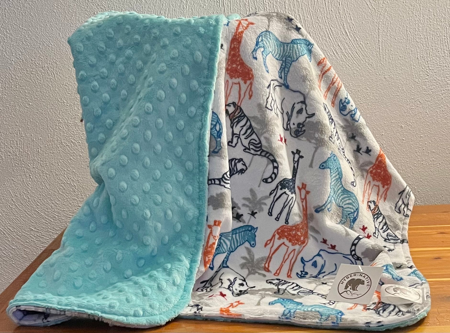 Hyber-Native Tundra Blue Receiving Blanket