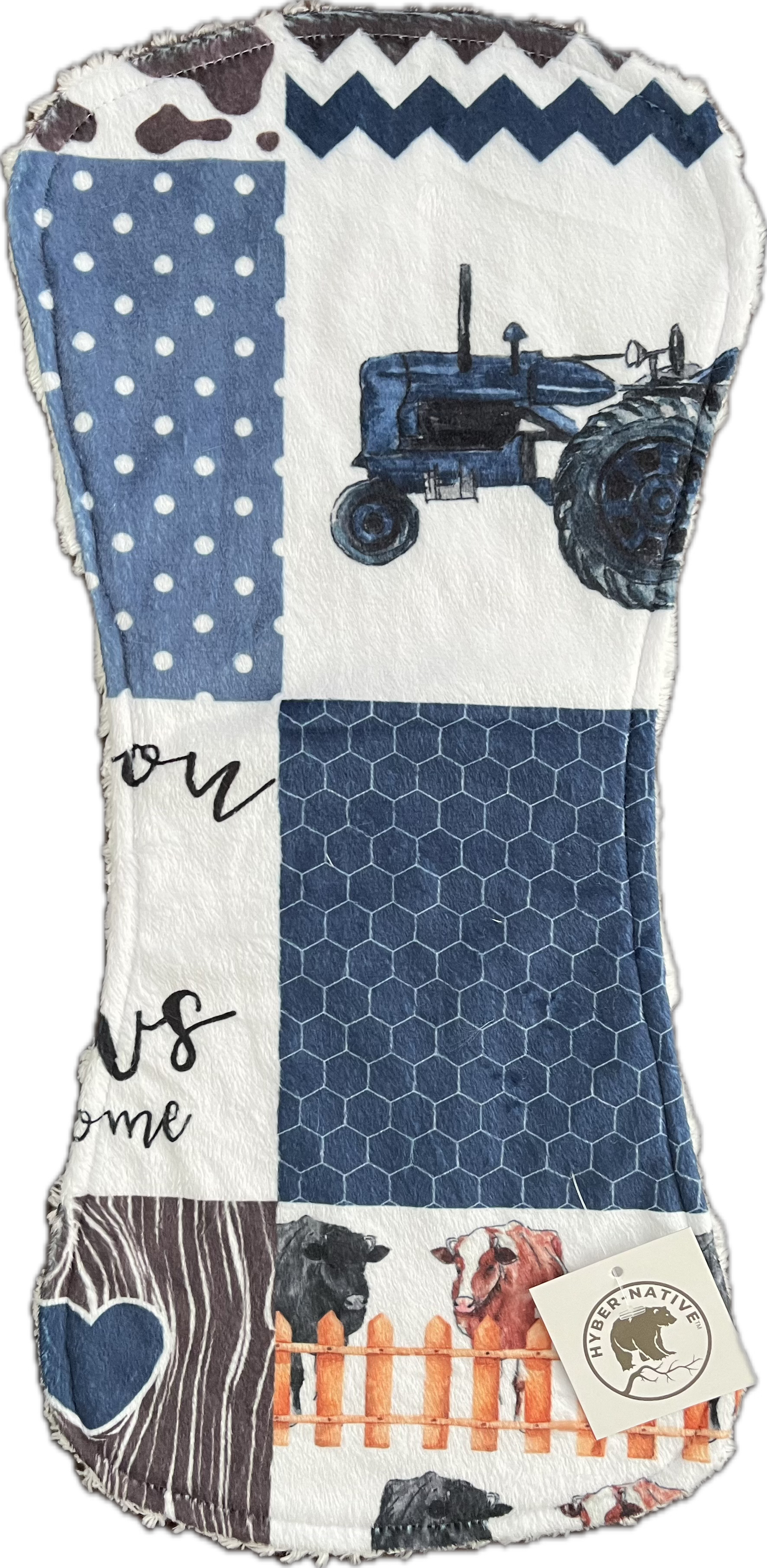 Hyber-Native 'Til the Cows Come Home Burp Cloth