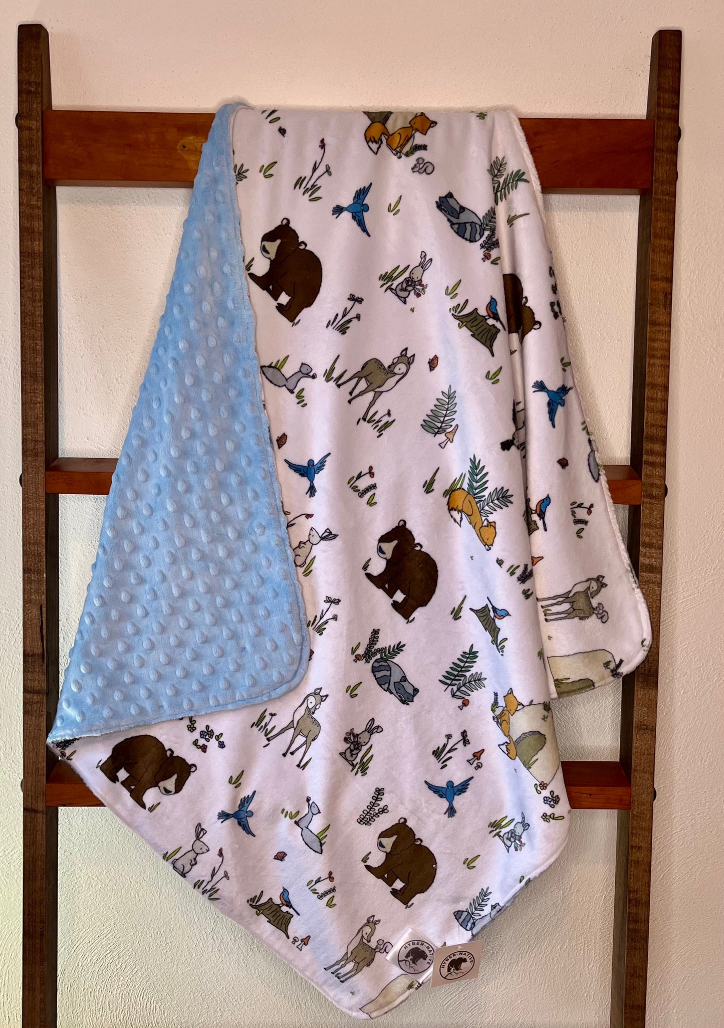 Hyber-Native Woodland Pals Receiving Blanket