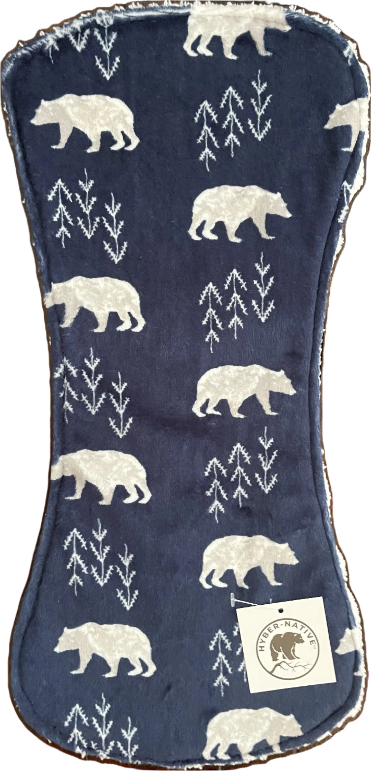 Hyber-Native Navy Bears Burp Cloth