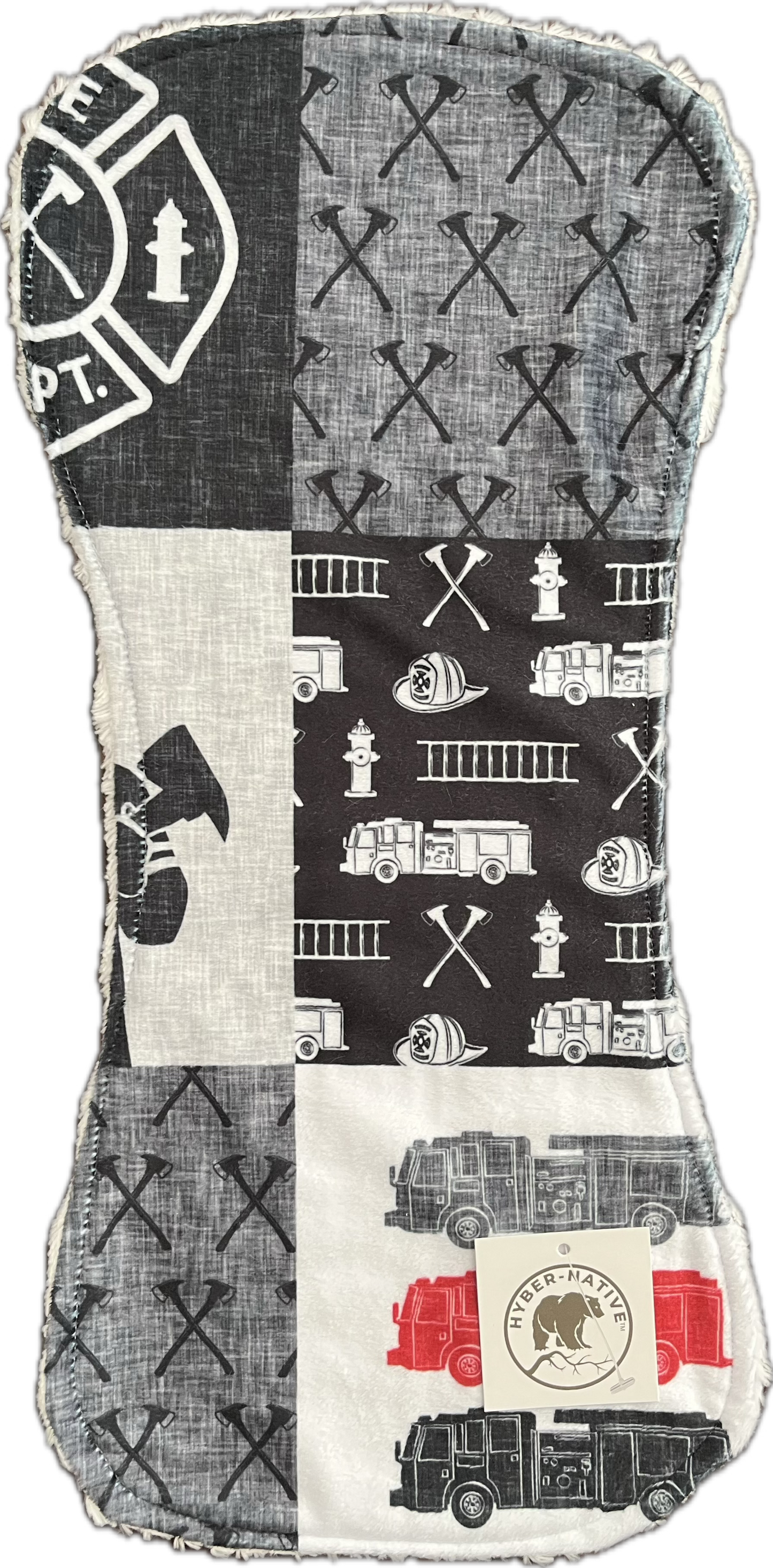 Hyber-Native Firefighter Burp Cloth
