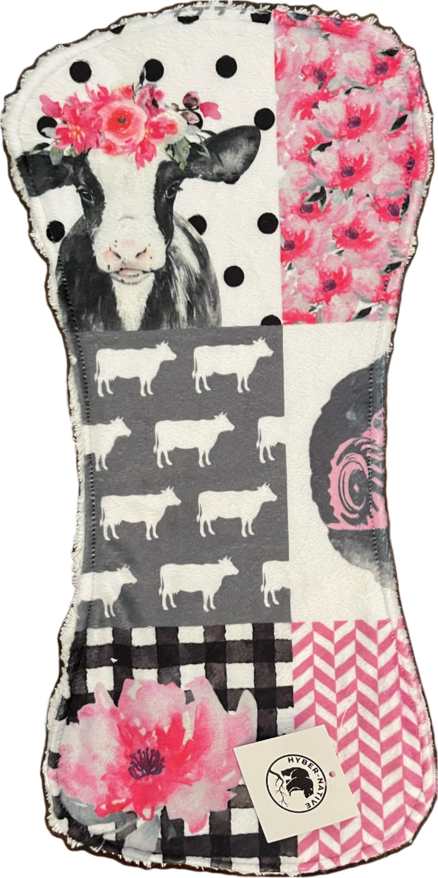 Hyber-Native Farm Girl Burp Cloth