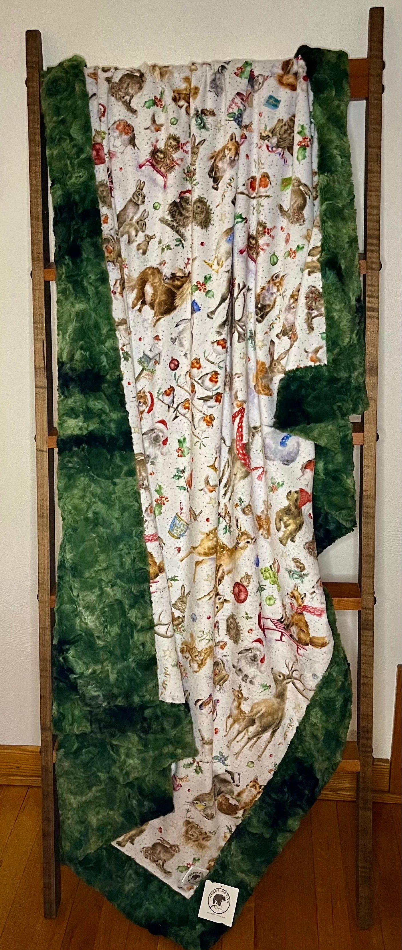 One Snowy Day/Galaxy Camo Adult Throw