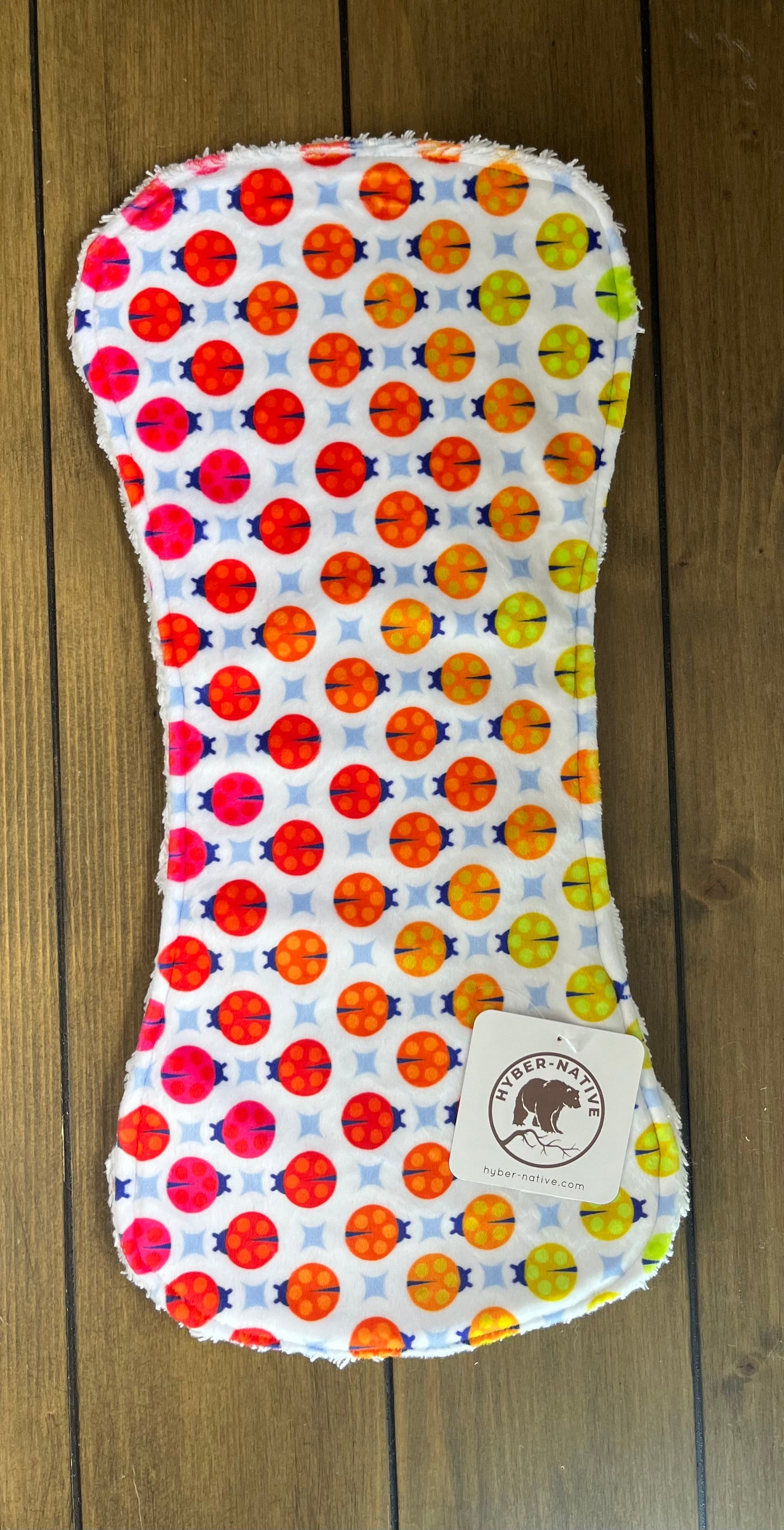 Painted Ladies Glow Burp Cloth