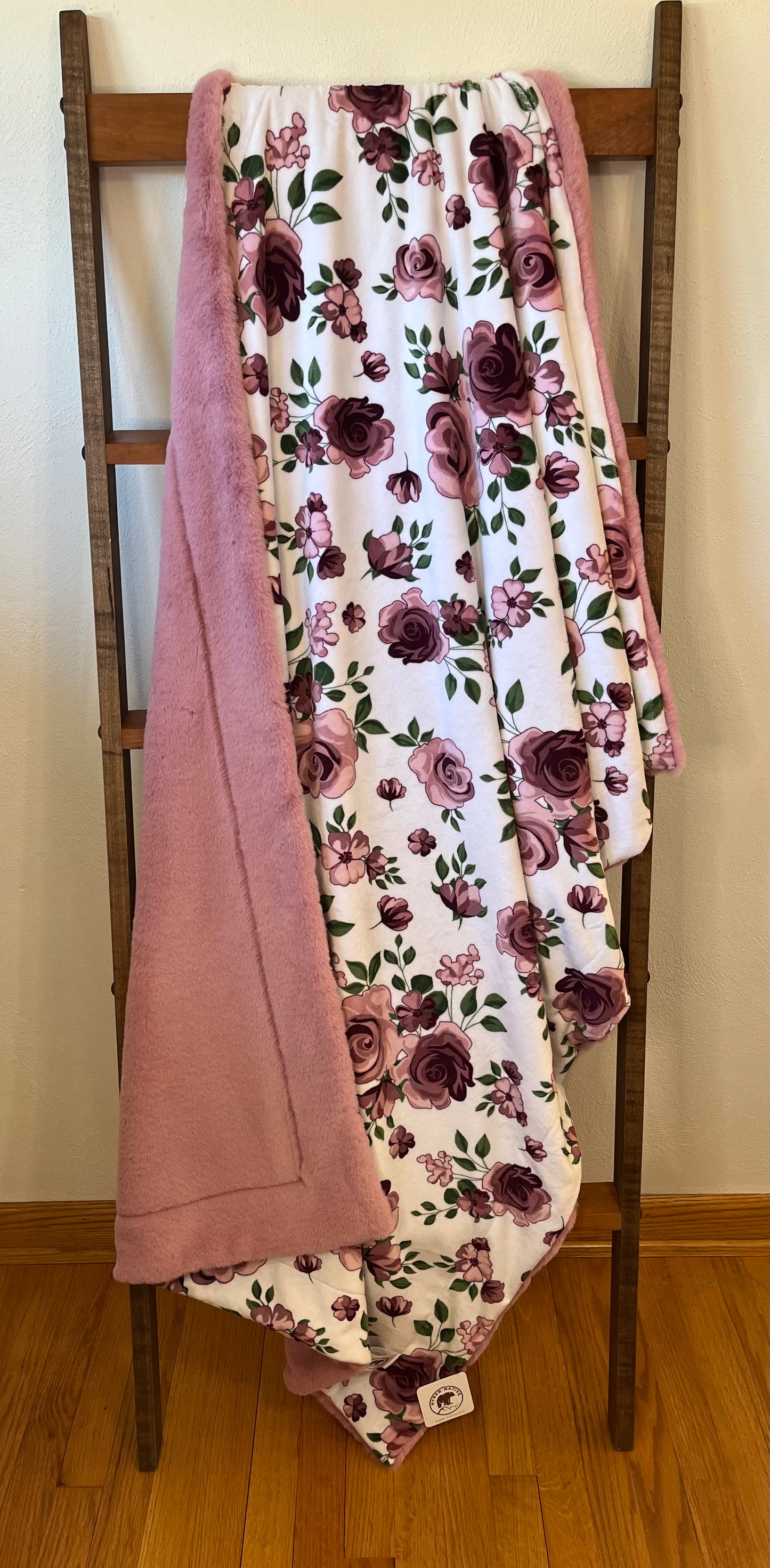 Plumwine Roses/Woodrose Seal Travel Throw