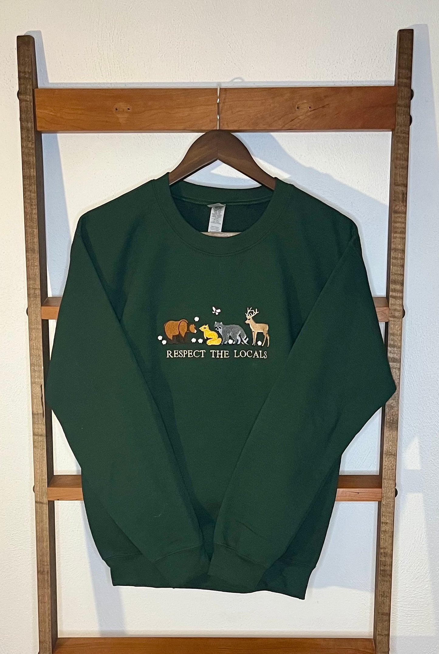 "Respect the Locals" Embroidered Sweatshirt