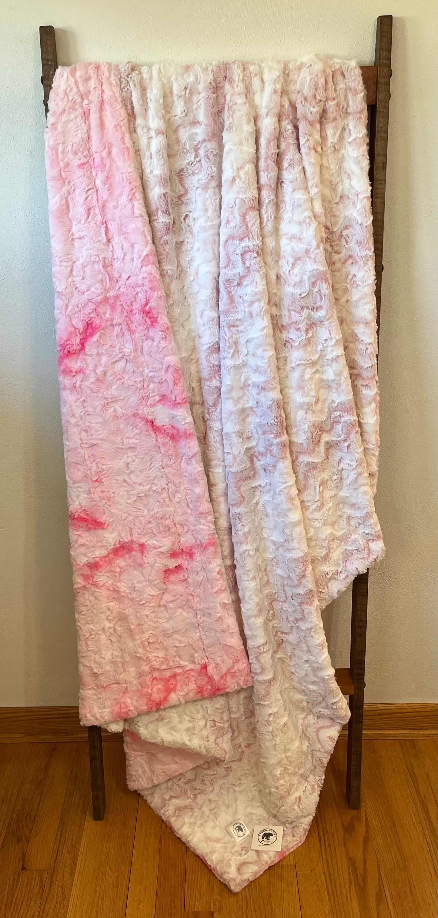Rosewater Snowy Owl/Galaxy Blush Summit Throw