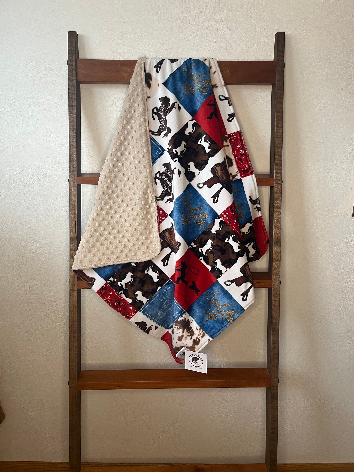 Saddle Up Receiving Blanket