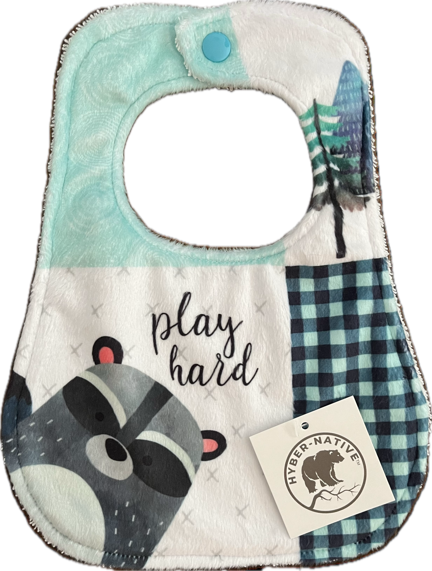 Forest Friends Play Hard Bib