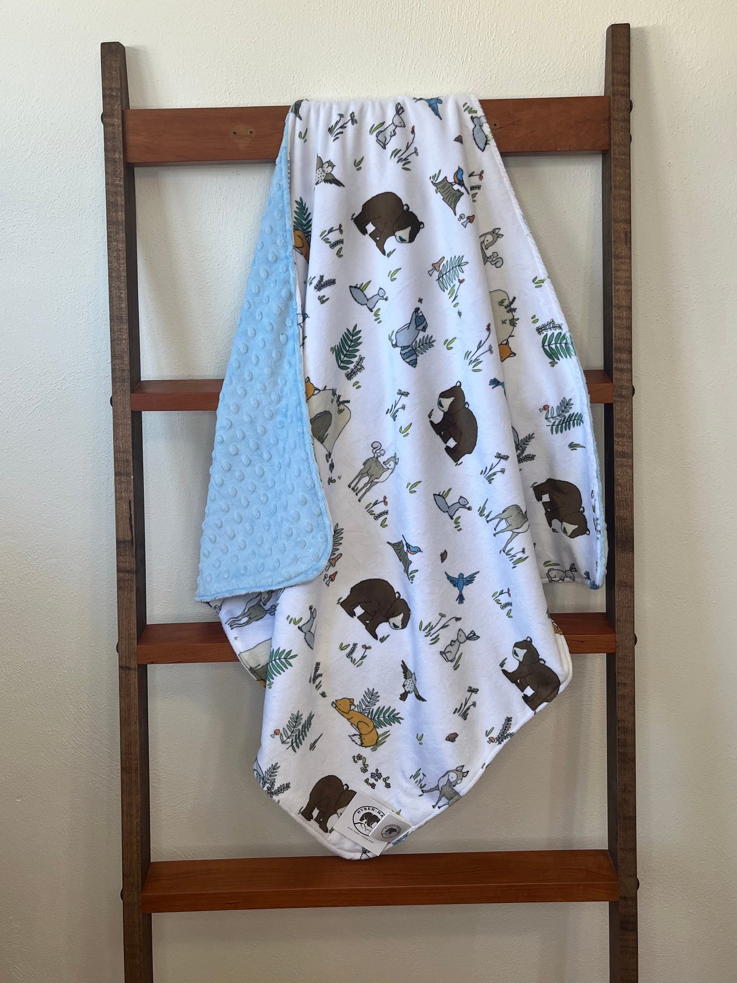 Hyber-Native Woodland Pals Receiving Blanket