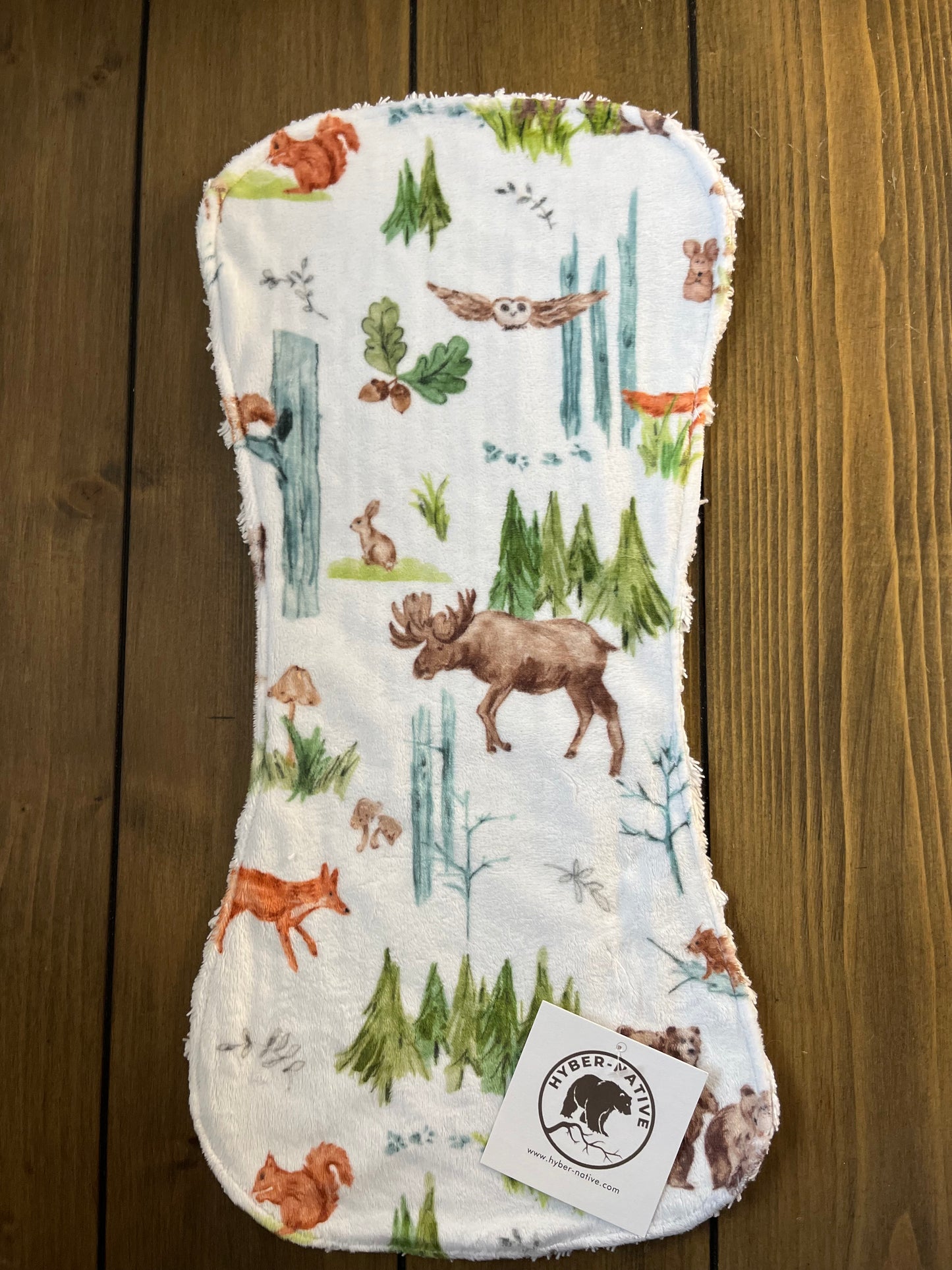 Li'l Pine Pals Burp Cloth