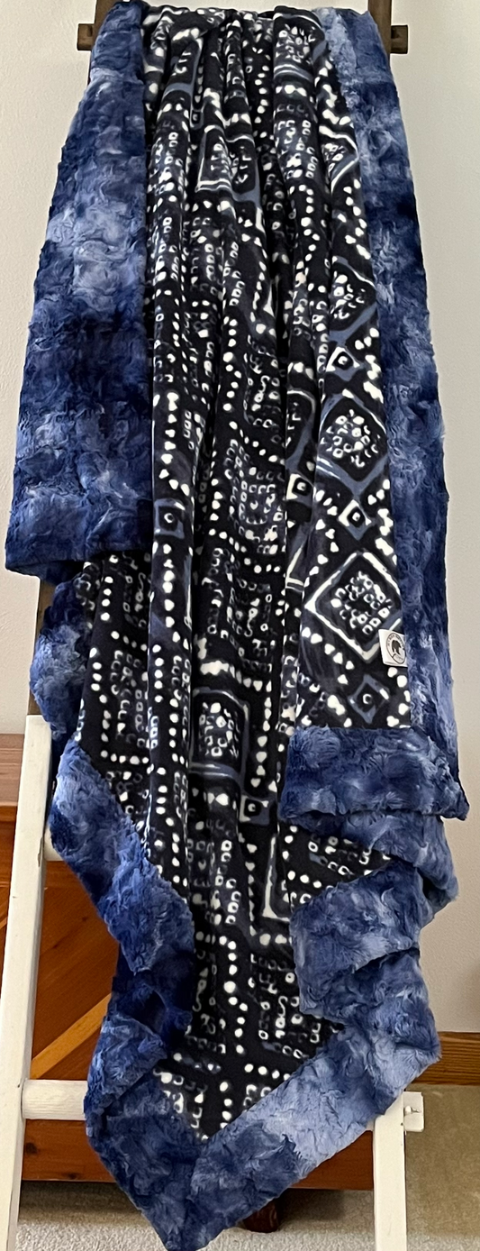Hyber-Native Blue Hues Adult Throw