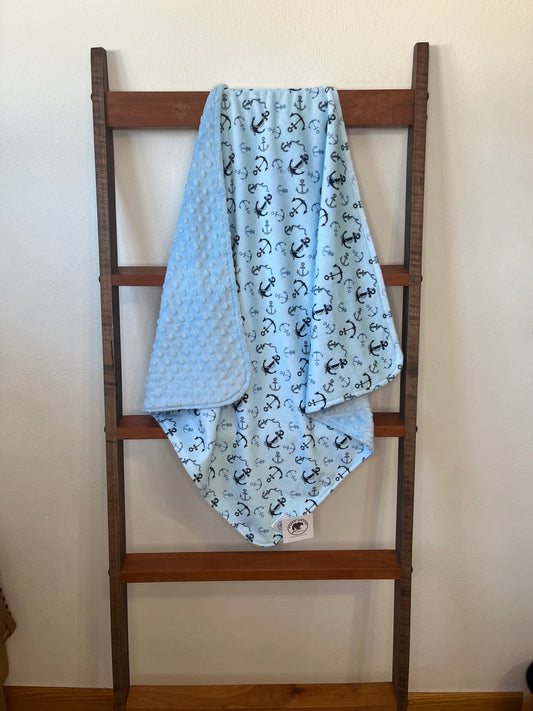 Hyber-Native Anchors Away Receiving Blanket