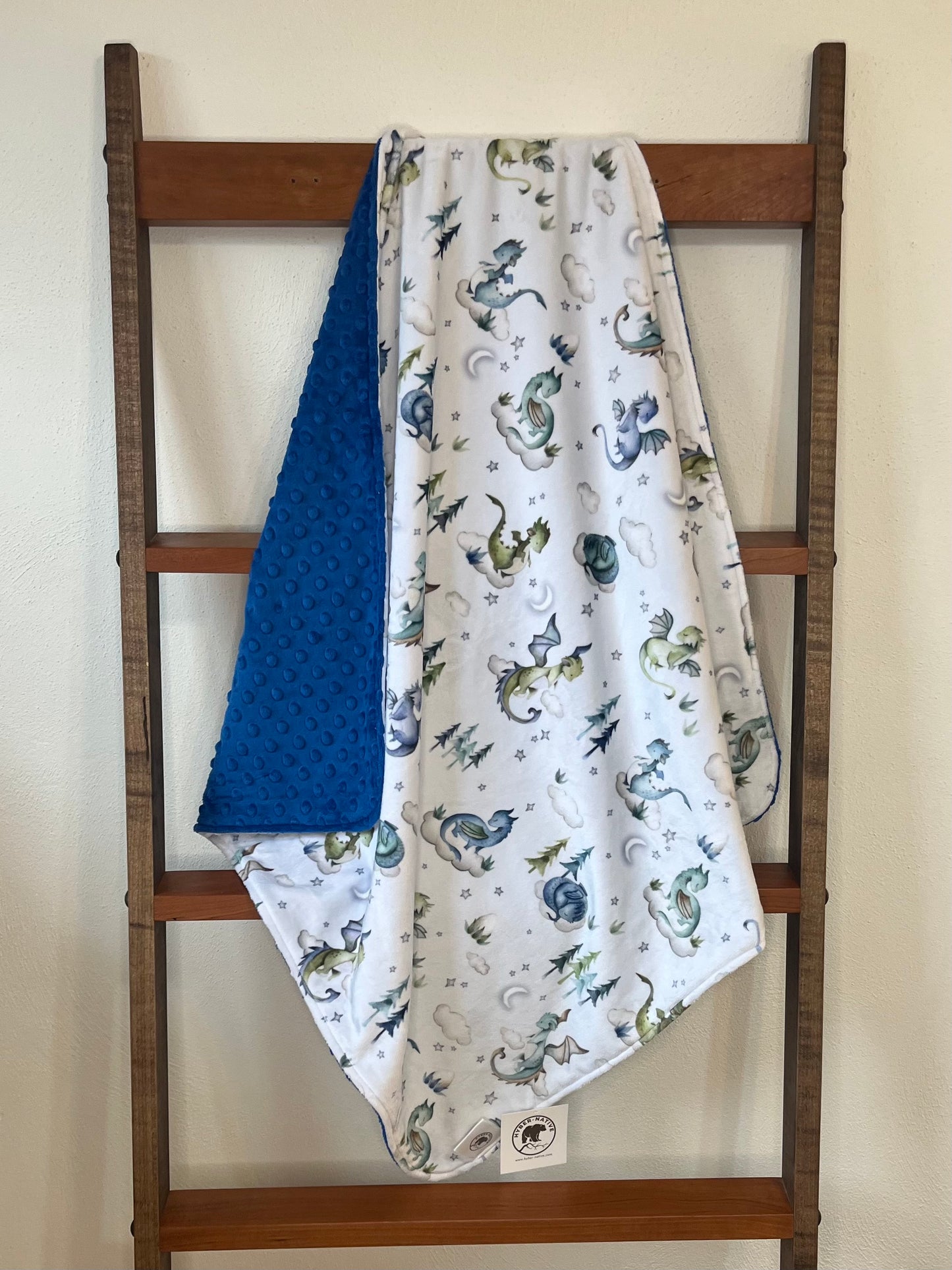 Dragon Dreams (Blue) Receiving Blanket