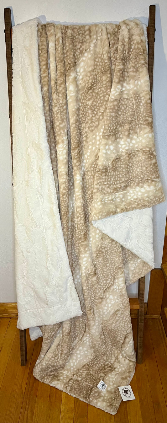 Beige Fawn/Natural Hide Summit Throw