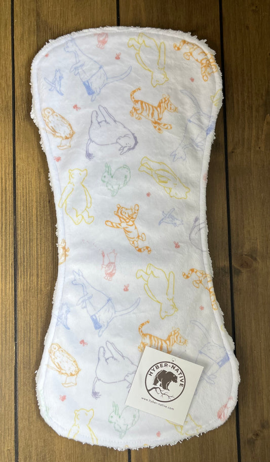 Classic Pooh Storybook Friends Burp Cloth