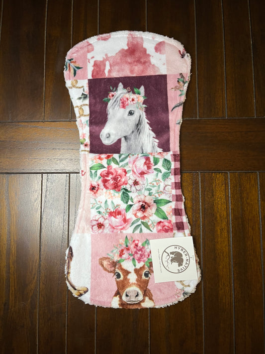 Cowgirl Rosewater Burp Cloth