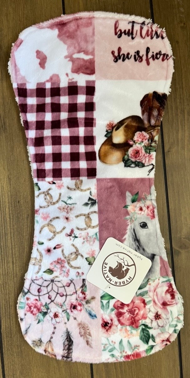 Cowgirl III Burp Cloth