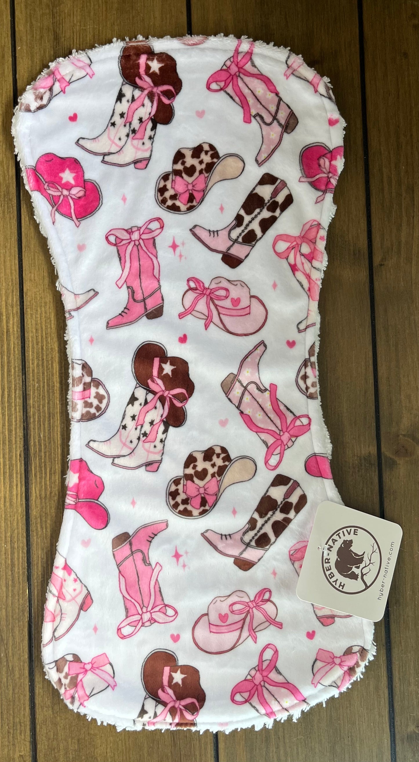 Fancy Boots Burp Cloth