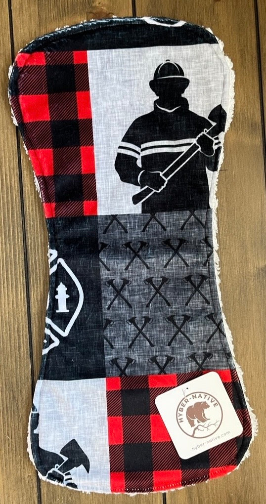 Firefighter V Burp Cloth
