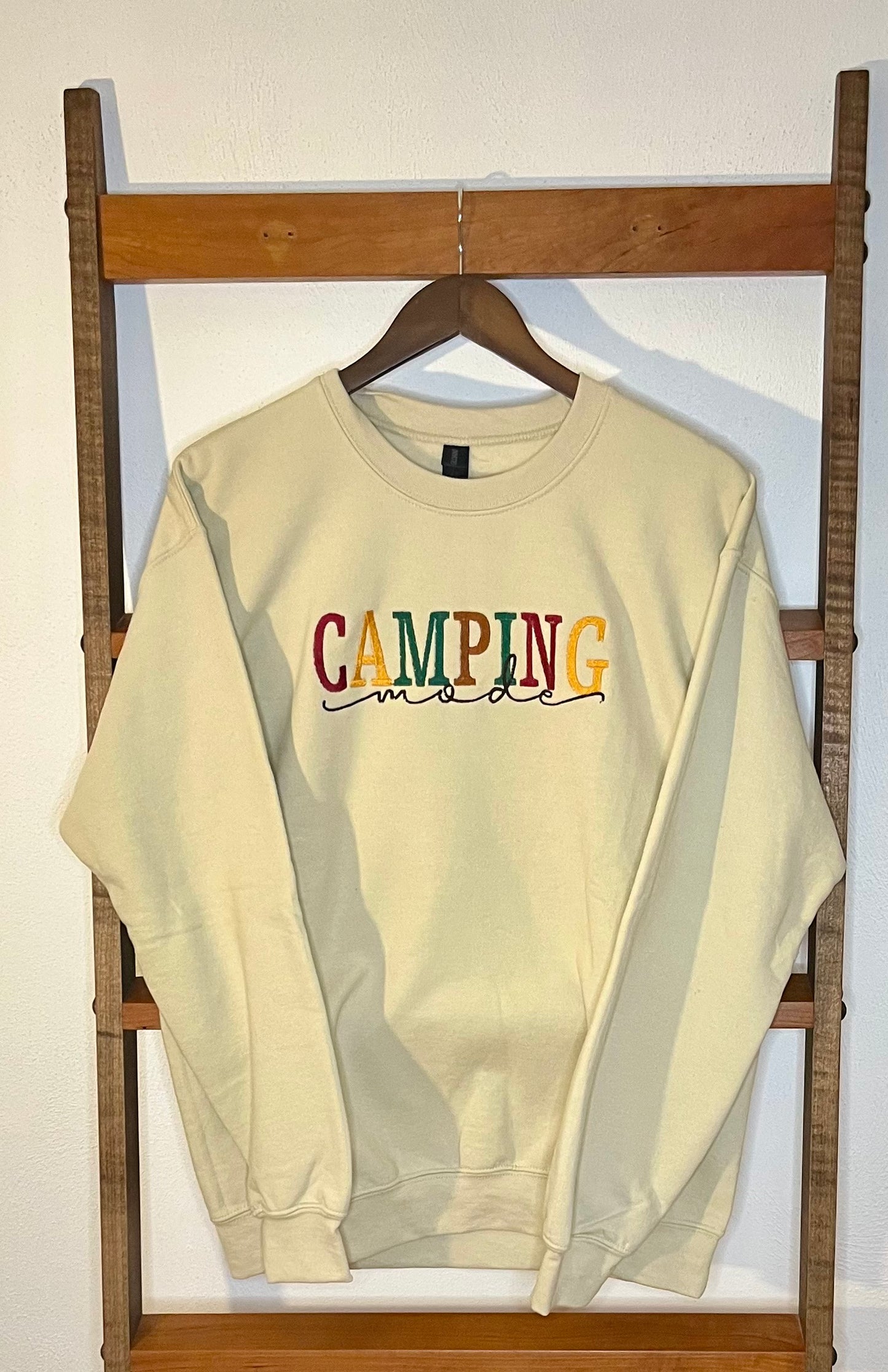 "Camping Mode" Embroidered Sweatshirt