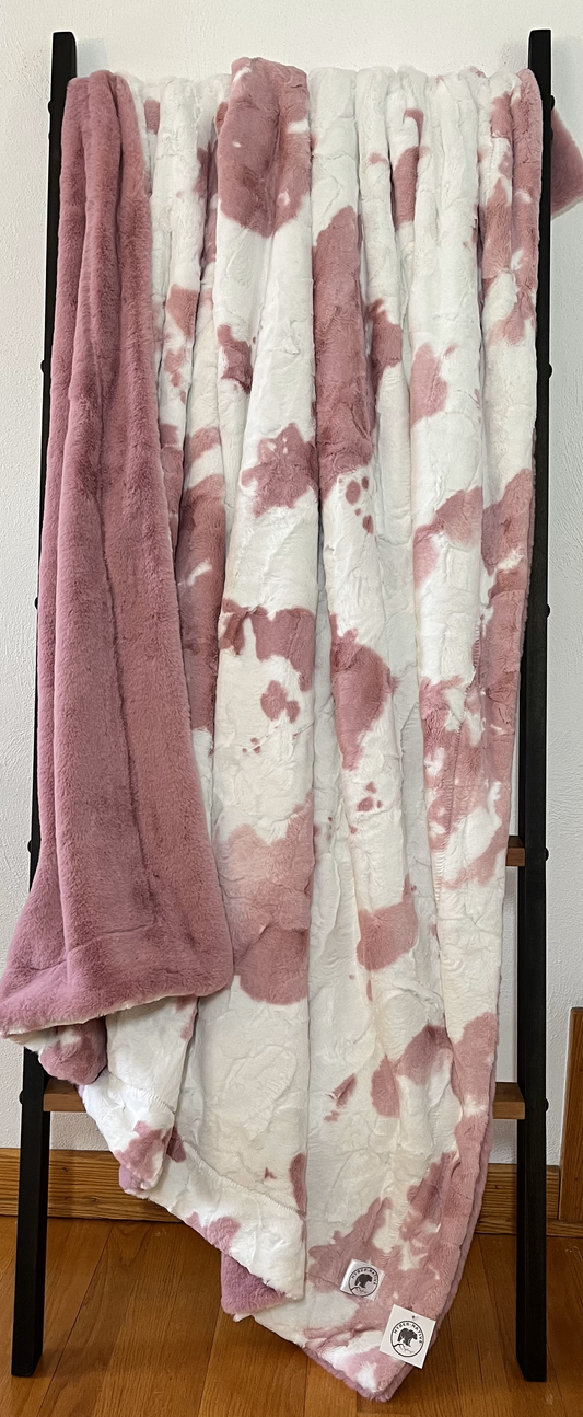 Clara Rose Calf/Seal Woodrose Summit Throw
