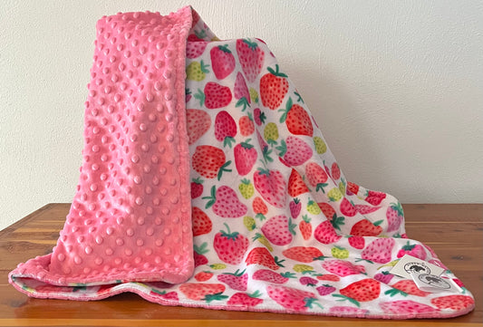 Hyber-Native Strawberry Fields Receiving Blanket