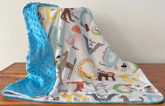 Hyber-Native "Easy as ABC" Receiving Blanket