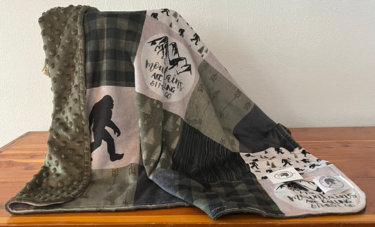 Hyber-Native Squatch Receiving Blanket