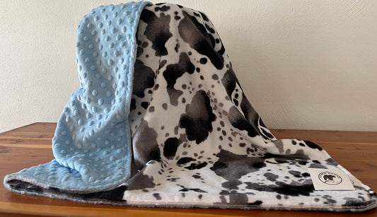 Hyber-Native Moo Cow Receiving Blanket