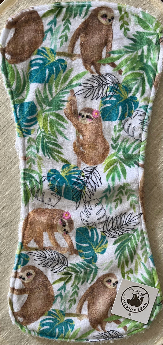 Hyber-Native Little Sloth Burp Cloth