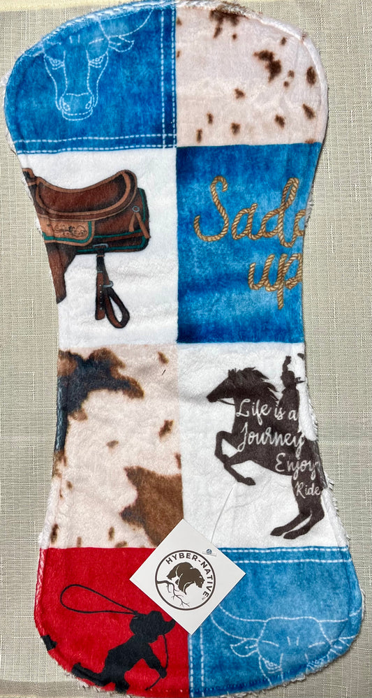 Hyber-Native Saddle-Up  Burp Cloth