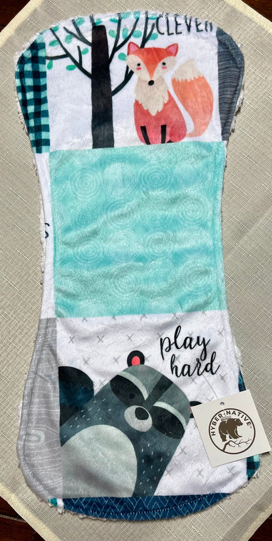 Hyber-Native Forest Friends Burp Cloth