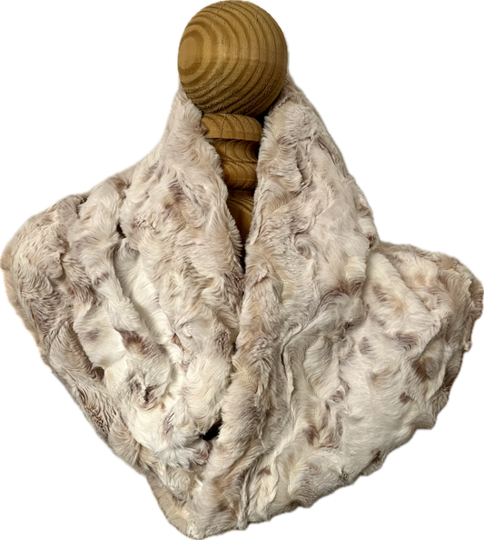 Snowy Owl Natural Infinity Scarf