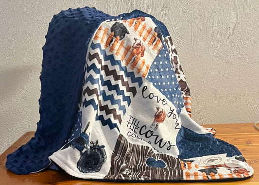 Hyber-Native Til the Cows Come Home Receiving Blanket