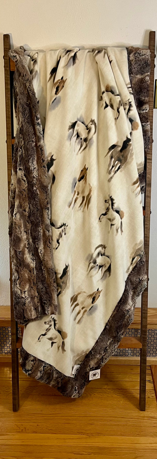 Hyber-Native Sketch Wild Horses / Driftwood Wild Rabbit