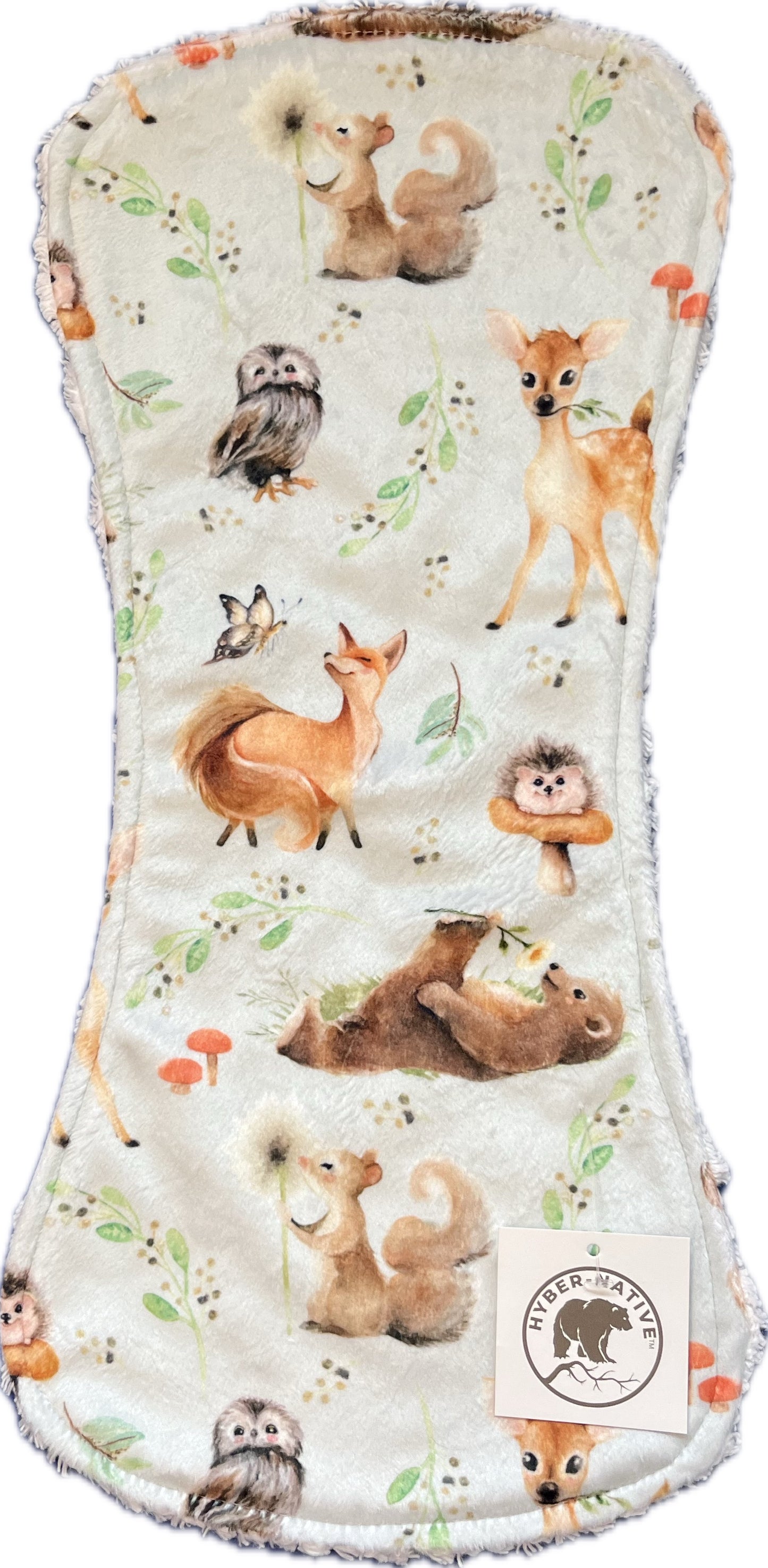 Hyber-Native Forrest Friends Burp cloth