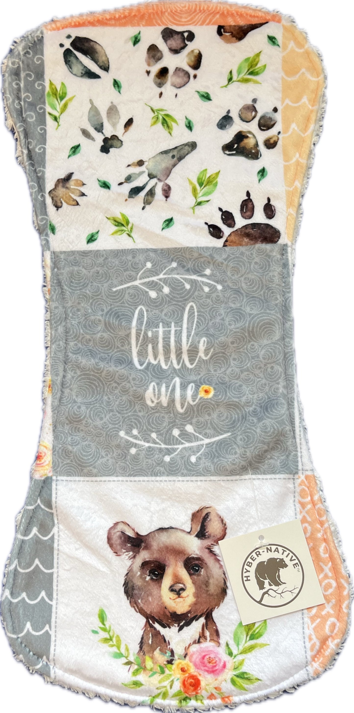 Forest Tracks Bear Burp Cloth